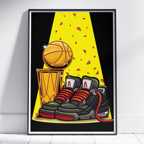 AJ 4 Reimagined Giclee Art Print 17 x 22