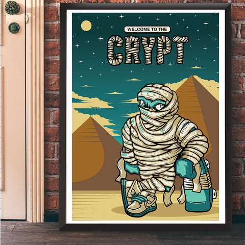The Mummy Art Print 17 x 22 - Bluu Dreams