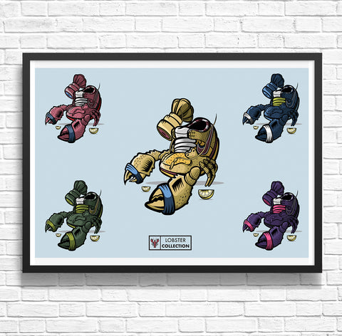 Lobster Collection Giclee Art Print 13 x 19 - Bluu Dreams