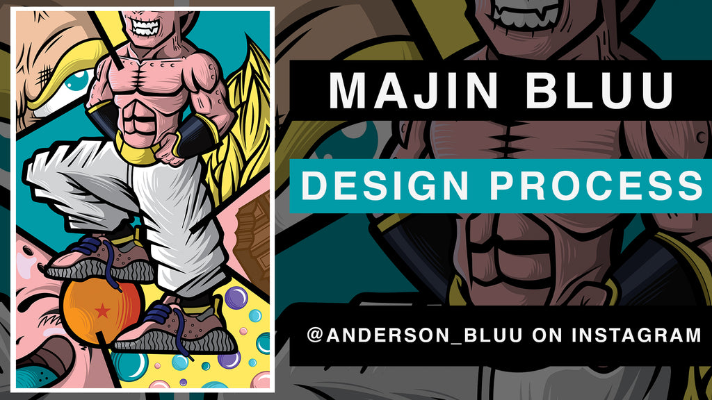 TBT Majin Bluu Sneaker Art Process Video
