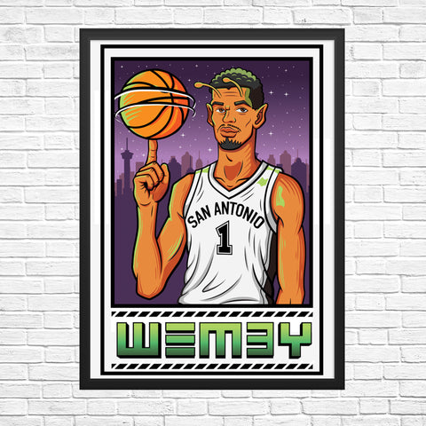 Wemby Giclee Art Print 13 x 19