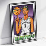 Wemby Giclee Art Print 17 x 22