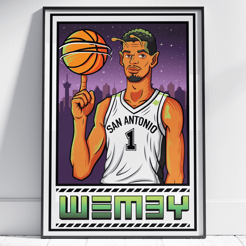 Wemby Giclee Art Print 17 x 22