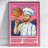 Chef Curry  Giclee Art Print 17 x 22