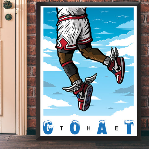 The Goat Away Game Art Print 17 x 22 - Bluu Dreams