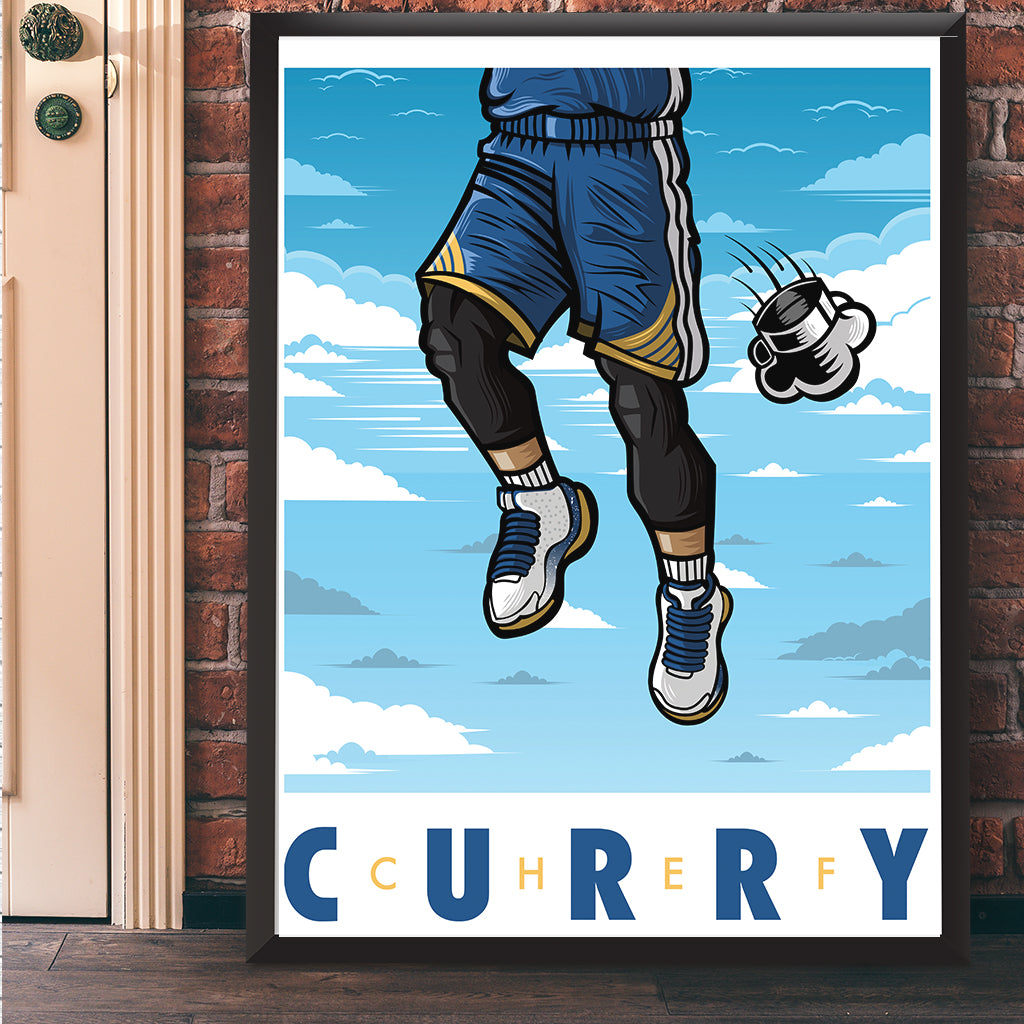 Chef Curry Giclee Art Print 17 x 22 - Bluu Dreams