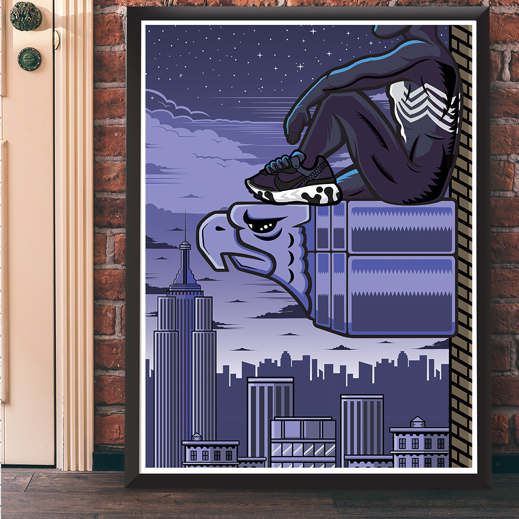 Black Suit Web Slinger Giclee Art Print 17 x  22 - Bluu Dreams