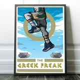 Greek Freak Giclee Art Print 13 x 19 - Bluu Dreams