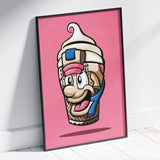 Ice Cream Man Vanilla Giclee Art Print 17 x 22
