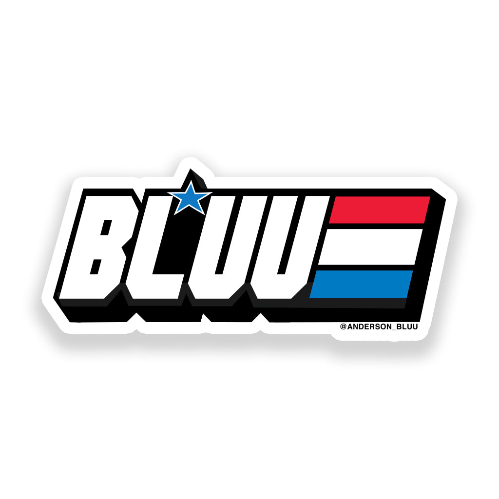 G.I. Bluu 3 x 3 Sticker - Bluu Dreams