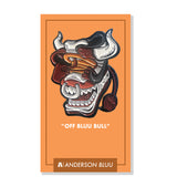 Off Bluu Bull 1.75 x1.75 inch Enamel Pin - Bluu Dreams