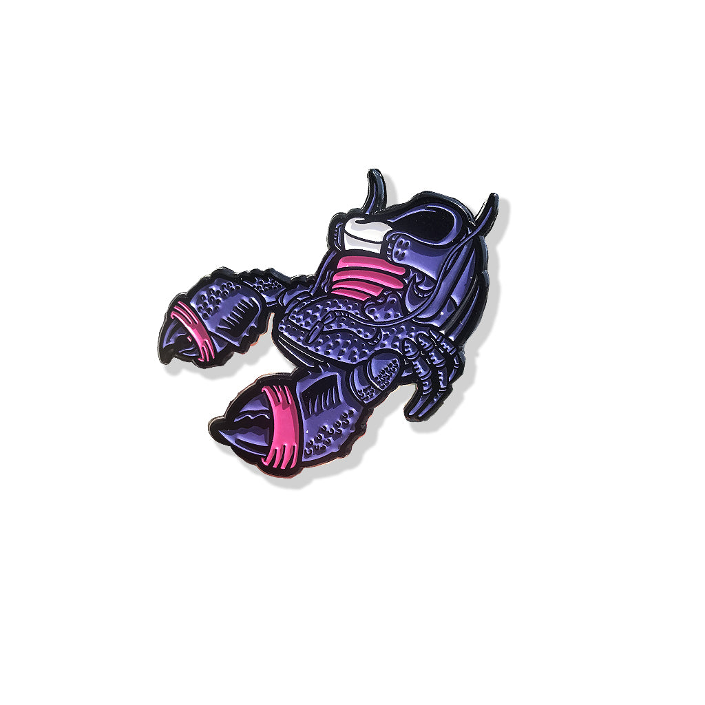 Purple Lobster 1.75 x 1.75 Inch Enamel Pin - Bluu Dreams