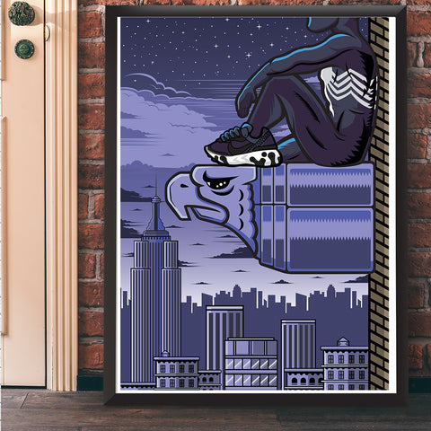 Black Suit Web Slinger Giclee Art Print 18 x 24 - Bluu Dreams