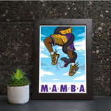 BLCK Mamba Giclee Art Print 13 x 19 - Bluu Dreams