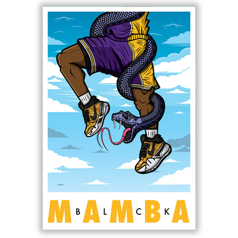 BLCK Mamba Sky High 3 x 4 Sticker - Bluu Dreams