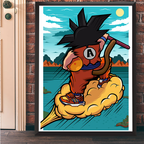Flying Nimbus Giclee Art Print 18 x 24 - Bluu Dreams