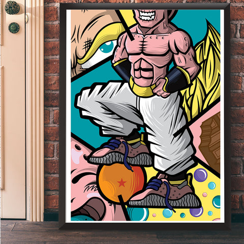 Majin Bluu Giclee Art Print 18 x 24 - Bluu Dreams