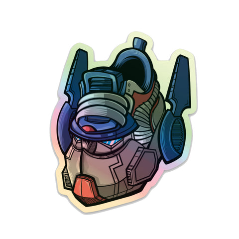 Autobot Commander Hologram 3 x 3 Sticker - Bluu Dreams