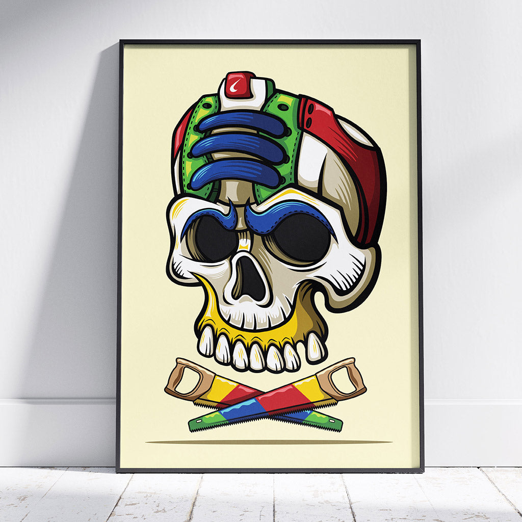 Ebay Skull Giclee Art Print 17 x 22